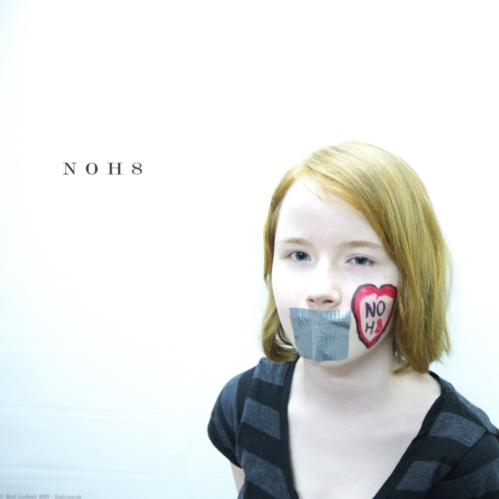 Lauren 1 - NoH8 Photography Project. Photo by Matt Leebody and is copyright.