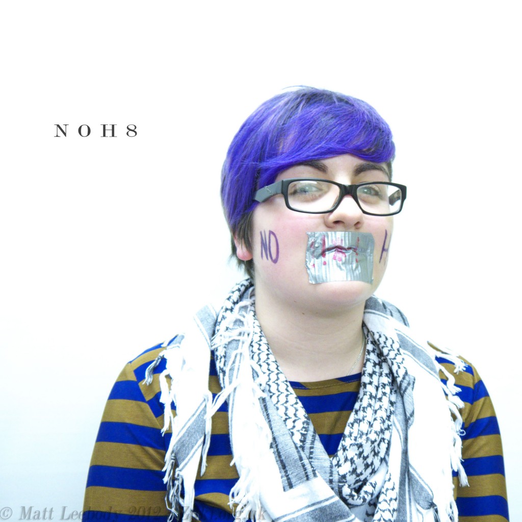 Robyn 1 - NoH8 Photography Project. Photo by Matt Leebody and is copyright.